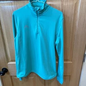 Women's Aqua Blue Pullover Top
